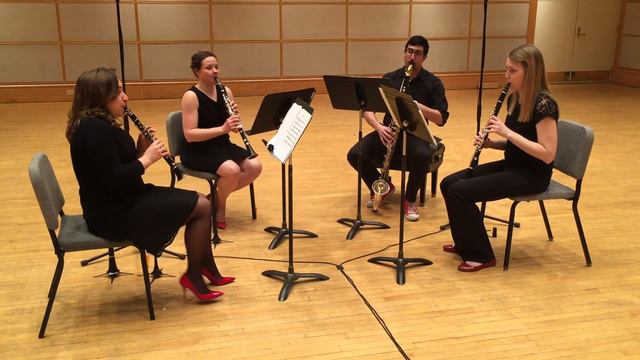 Gershwin Preludes, Mvt. III, arranged for clarinet quartet смотреть онлайн