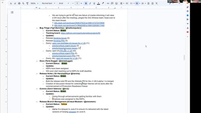 Kubernetes Release Team Meeting (1.28) for 20230607 смотреть онлайн