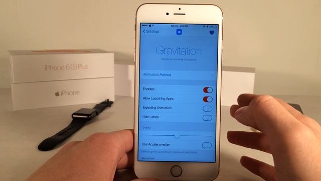 Cydia Tweak: Gravitation - Add gravity to the homescreen смотреть онлайн