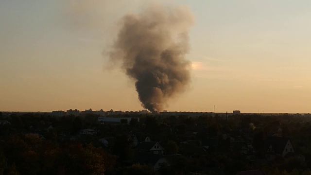 Пожар в Гомеле 24.09.2019. смотреть онлайн