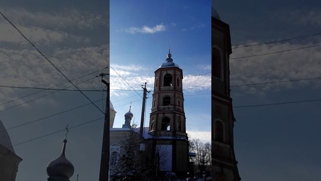 Колокольный перезвон в с. Троицкое Калужской области смотреть онлайн