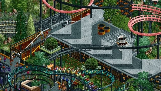 Train ride through the park (RCT Classic) смотреть онлайн