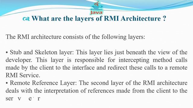 What are the layers of RMI Architecture | JAVA INTERVIEW QUESTIONS AND ANSWERS смотреть онлайн