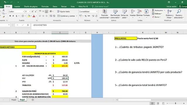 COMO CALCULAR TUS COSTOS DE IMPORTACIÓN (Importa Fácil) смотреть онлайн