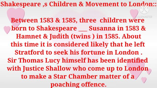 Biography Of William Shakespeare