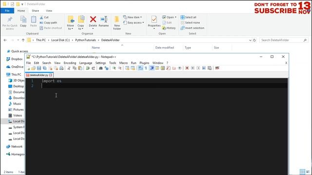 Python Tutorials - Deleting a Folder смотреть онлайн