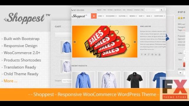 Preview Shoppest - Responsive WooCommerce WordPress Theme смотреть онлайн