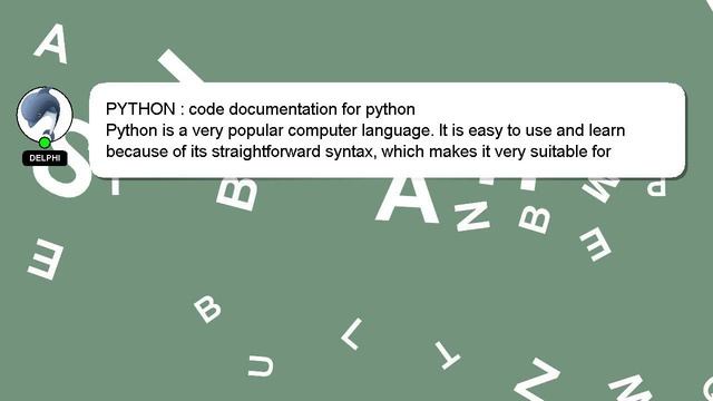 PYTHON : code documentation for python смотреть онлайн