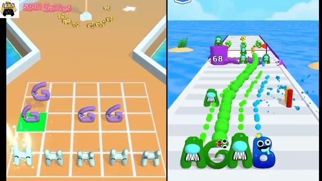 Merge alphabet run game play - SpeedRun Gameplay Android iOS #139 | stun games | смотреть онлайн