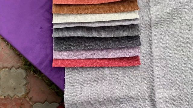 Льняная ткань шириной 280 см.