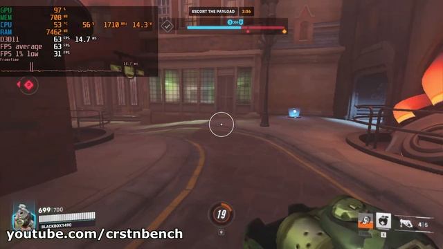 Intel Core i5-10210U \ UHD Graphics 620 \ Overwatch 2 @720p dynamic render scale (8GB RAM) смотреть онлайн