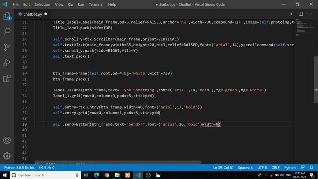 How To Make a Chatbot in Python | How to connect chatbot tkinter project | CodeWithKiran смотреть онлайн