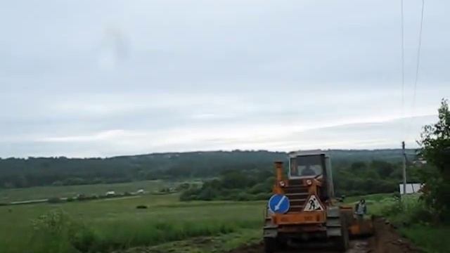 Нарезка корыта грейдером. Cutting trough with grader. смотреть онлайн
