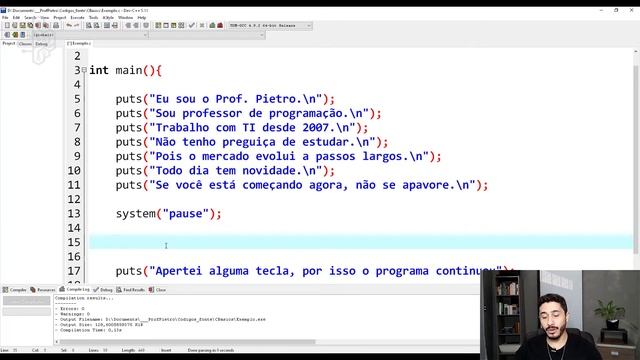O comando para limpar a tela em Linguagem C (2021) - system("cls") смотреть онлайн
