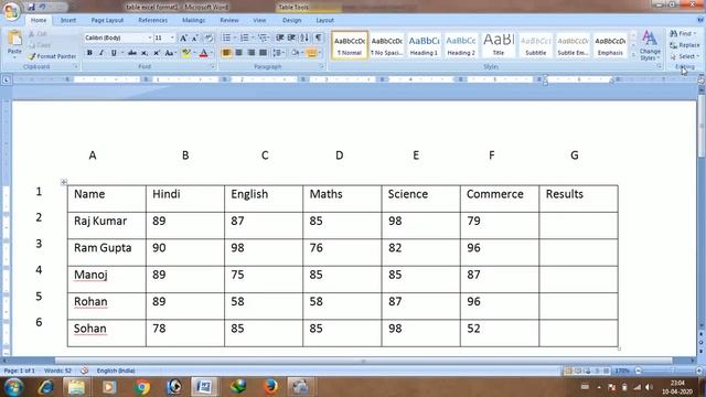 Microsoft Word Table with Excel Formulas смотреть онлайн