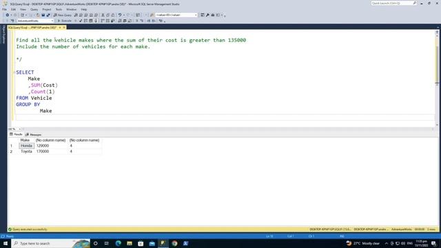 SQL HAVING Clause Tutorial смотреть онлайн