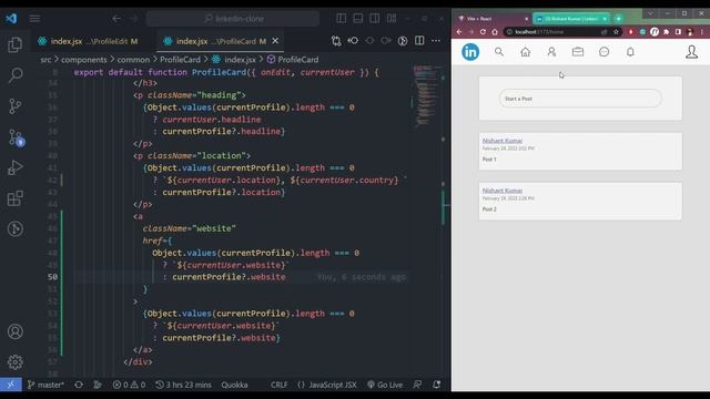 Build a LinkedIn Clone with React and Firebase – Tutorial смотреть онлайн