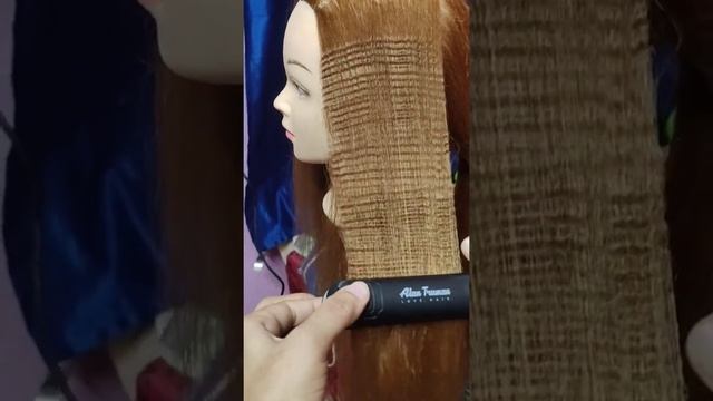 Alan Truman Black Professional Argan Oil infused gold ceramic hair straightener review & demo. смотреть онлайн