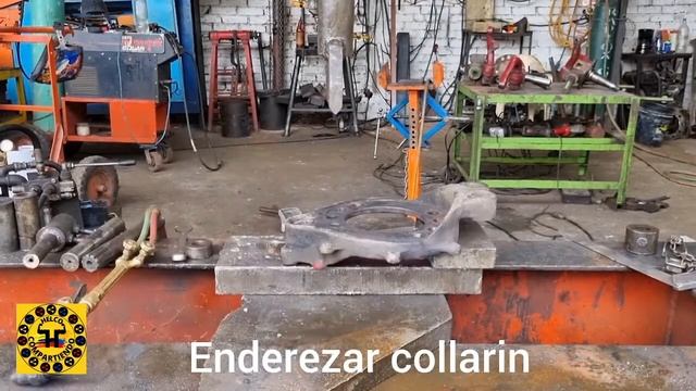 ENDEREZAR EN PRENSA HIDRÁULICA COLLARÍN SOPORTE SISTEMA DE FRENOS EJE DELANTERO FORD CARGO 1721