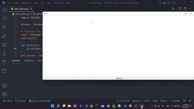 Tkinter Text Widget - Tkinter tutorial for beginners #6 смотреть онлайн