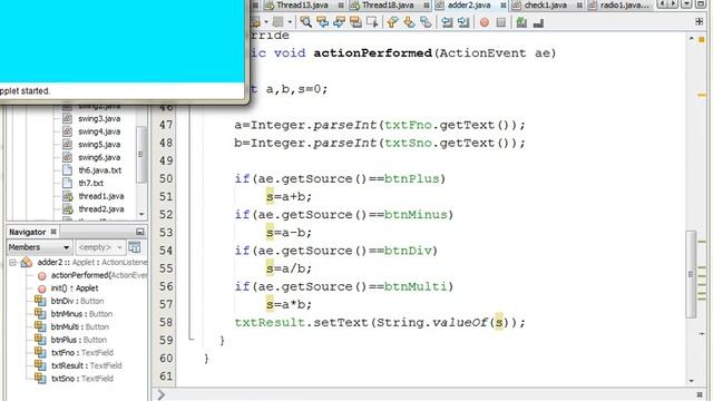 JAVA Applet 1 смотреть онлайн