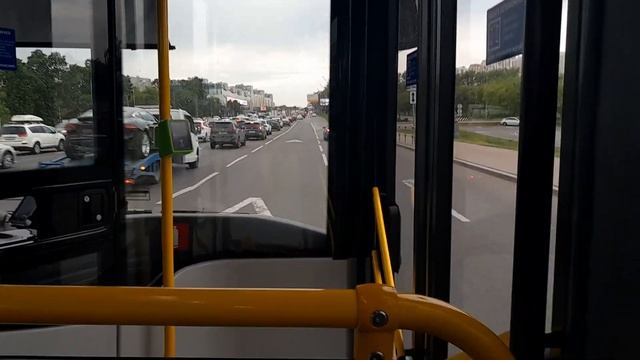 поездка на автобусе НЕФАЗ Маршрут 339 метро парк победы мцд Одинцово смотреть онлайн