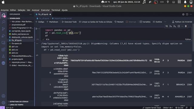 Pandas, Python - Corrigindo o erro ao ler arquivo .CSV com mais de um valor para mesma célula смотреть онлайн