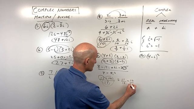 Complex Numbers and Imaginary Numbers Basic Operations (19 Examples) смотреть онлайн