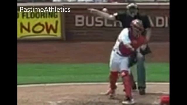 Yadier Molina Catching Throwing Mechanics Slow Motion Catcher Pop Time Instruction MLB Baseball смотреть онлайн