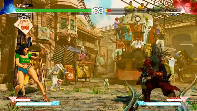 STREET FIGHTER 5 - ALL Characters + KOLIN Stage KO in Apprentice Alley Left Side 全角色 印度場地 貼壁KO смотреть онлайн