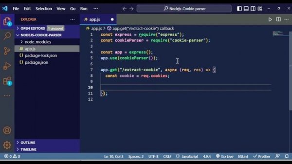 Node.js Cookies Tutorial: Parsing Cookies from a Request in Node.js