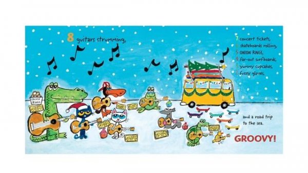 Pete the Cat's 12 Groovy Days of Christmas By  James Dean and Kimberly Dean   Christmas Kids  Books