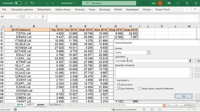 Zbieramy dane z kilku table w Ms Excel. Konsolidacja. смотреть онлайн
