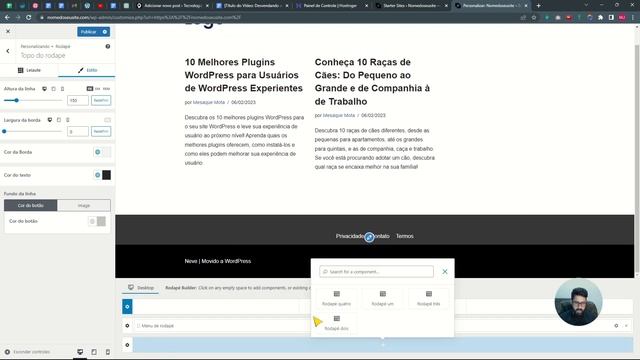 Tema Neve, Como Editar o Rodapé e Remover Texto Bloqueado смотреть онлайн
