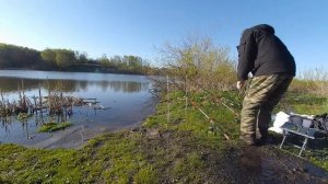 Рыбалка.Ловля карася на пенопласт