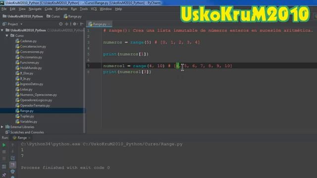 Función Range en Python | Curso Python 3 ? # 18 смотреть онлайн