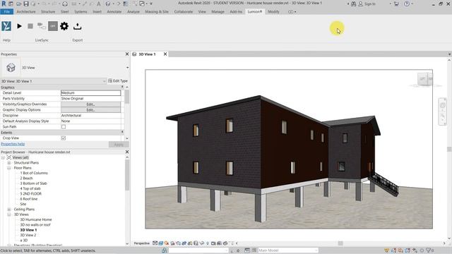 Export a Revit file using Lumion Live Sync to render with Blender! смотреть онлайн