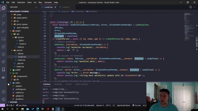 React Query Tutorial with Typescript | Part 2 -- Mutations смотреть онлайн