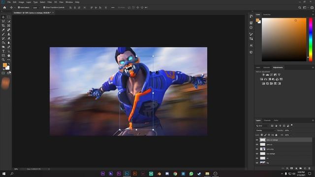 Yoru agent inspired thumbnail tutorial | Valorant livestream thumbnail tutorial | Adobe Photoshop смотреть онлайн