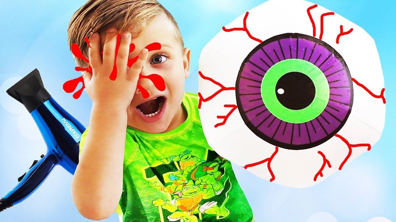 Bad Baby Eyeball POPS OUT! Funny kids video by Learn colors with Baby nursery rhymes songs смотреть онлайн