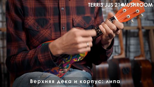 Обзор укулеле TERRIS JUS 21 MUSHROOM смотреть онлайн