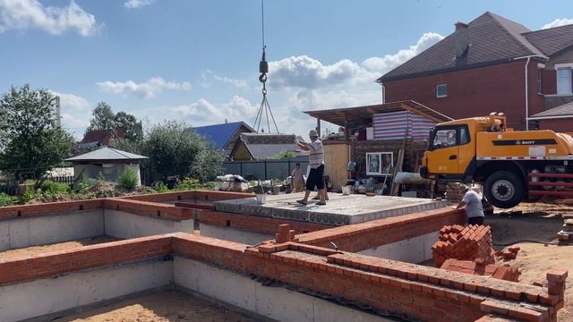 Монтаж плиты перекрытия смотреть онлайн