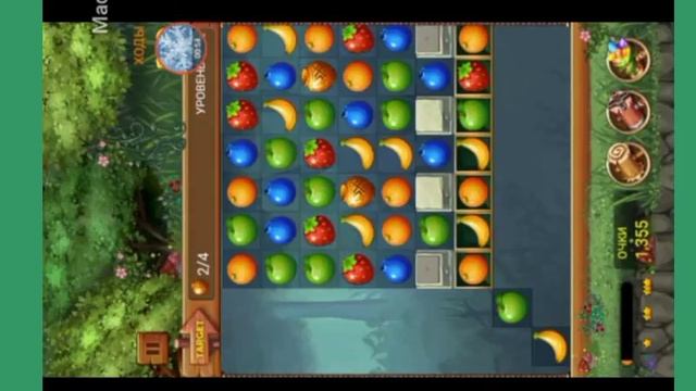 прохождение уровня 482 игры Fruits Forest смотреть онлайн