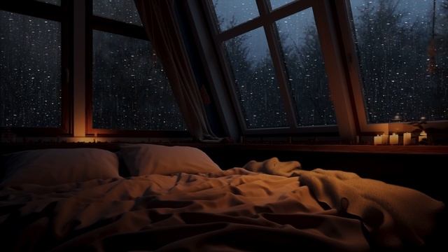 Уютные звуки дождя для сна — 99% мгновенно засыпают под звуки дождя и грома ночью смотреть онлайн
