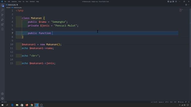 PHP Tutorial: OOP Untuk Pemula - VISIBILITY / Access Modifiers смотреть онлайн