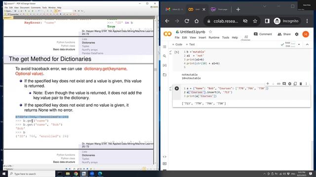 Python list dictionary tuple смотреть онлайн
