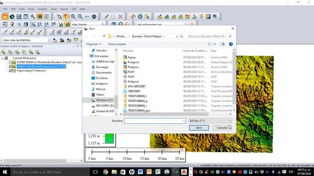 Exportar DWG a KMZ usando Global Mapper смотреть онлайн