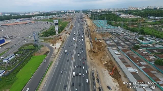 Развязка МКАД-Калужское шоссе 26/06/2017 смотреть онлайн