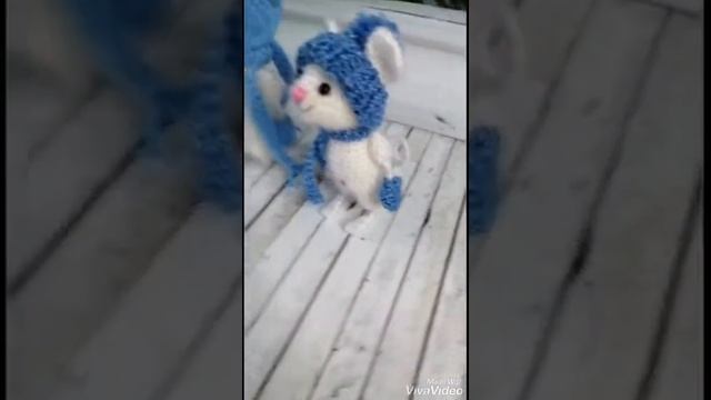 Вязаная мышь символ 2020 связана крючком ручная работа knitting handmade diy амигуруми смотреть онлайн