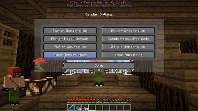 Minecraft: Female Genders Option Mod